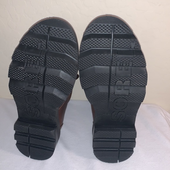 SOREL LENNOX LACE BRAND NEW SIZE 10.5 GORGEOUS LEATHER WATERPROOF BOOTS - Picture 6 of 14